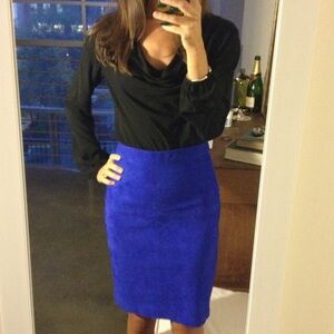 Theory Black Draped Long Sleeve Top Blouse